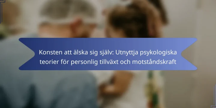 Konsten att älska sig själv: Utnyttja psykologiska teorier för personlig tillväxt och motståndskraft
