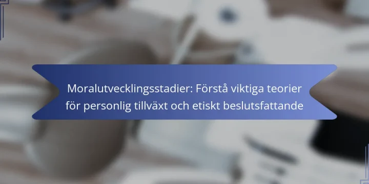 Moralutvecklingsstadier: Förstå viktiga teorier för personlig tillväxt och etiskt beslutsfattande