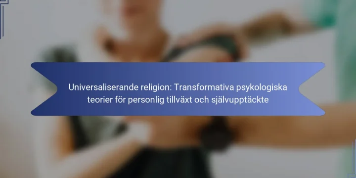Universaliserande religion: Transformativa psykologiska teorier för personlig tillväxt och självupptäckte