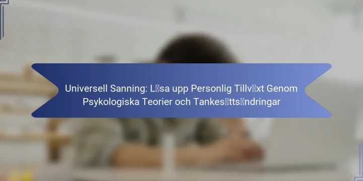 Universell Sanning: Låsa upp Personlig Tillväxt Genom Psykologiska Teorier och Tankesättsändringar
